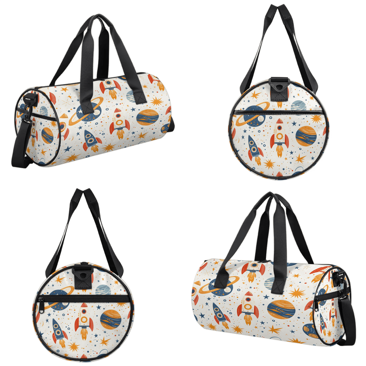 Qzjjjmy Foldable Sport Duffle Bag for Kids Teens Cartoon Sport Gym Bag Lightweight Boys Overnight Bag
