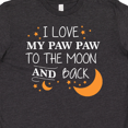 thumbnail image 4 of Inktastic I Love My Paw Paw To The Moon and Back Youth T-Shirt, 4 of 5
