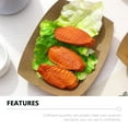 thumbnail image 3 of 50Pcs Kraft Paper Snake Plate Party Gathering Food Tray Paper Tray Dessert Plate, 3 of 8