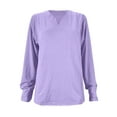 thumbnail image 4 of Men's Casual V-Neck Long Sleeve Tee Shirt Soft Comfortable Lightweight Top Blouse for Spring Winter Seasons, 4 of 4