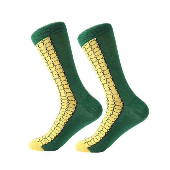 Corn of the Cob Socks from the Sock Panda Size: Adult Small