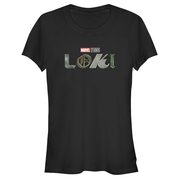 Junior's Marvel Color Loki Logo Graphic Tee Black 2X Large