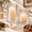 Clear-Medium, variant on Blue Medium 3-Piece Hurricane Candle Holder Set with Bubble Glass for Pillar, Votive, Tealight Candles