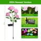 thumbnail image 2 of Clearance!luces solares de rosas para exterior,4 luces solares LED para exteriores para patio,focos solares impermeables con encendido/apagado automático para pared,jardín,piscina,árbol, 2 of 5