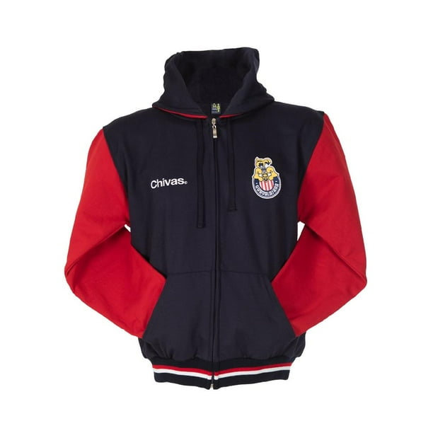 Chamarra Chivas Old School Sports Para Hombre Talla EEG Azul/rojo