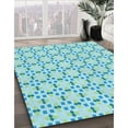 thumbnail image 3 of Ahgly Company Machine Washable Indoor Rectangle Transitional Aquamarine Green Area Rugs, 2' x 4', 3 of 7