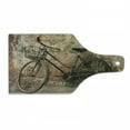 thumbnail image 1 of Abandoned Cutting Board, Rusty Vintage Bicycle Left on the Street Urban Transportation Theme, Decorative Tempered Glass Cutting and Serving Board, in 3 Sizes, by Ambesonne, 1 of 2