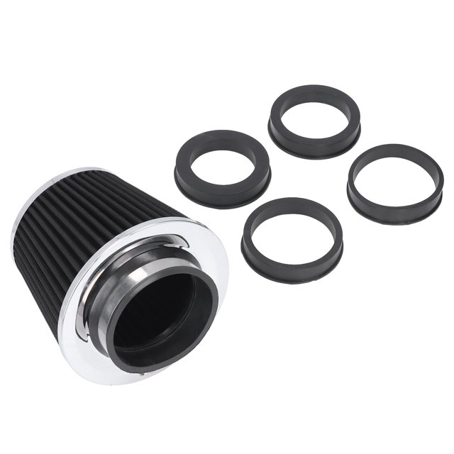 Filtro de Aire de Admisión Abrazadera de Filtro de Admisión de Aire de Alto Flujo en Tela No Tejida de Acero Lavable de Diseño Universal para Automóvil ANGGREK Otros