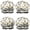 Cartoon Construction Vehicles-2, variant on Shower Caps,Cartoon Tractors Carrots Gray Pattern Waterproof Shower Cap for Women 4 Pieces,Double Reusable Hair Cover for Shower PEVA Elastic Stretch Hem