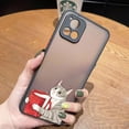 thumbnail image 3 of Matte Case for VIVO Y93 Y91C Y91 Y85 Y77 Y76 Y75 Y73 Y72 Y71 Y53 Y52S Y50 Y35 Y22 Y21 4G 5G Case Cute Cat Cartoon Illustration, 3 of 5