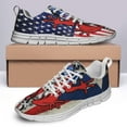thumbnail image 4 of Puerto Rico American Flag Shoes for Men Women Running Shoes Lightweight Walking Sneakers Mesh Athletic Sport Shoes White Size 12, 4 of 5