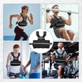 thumbnail image 5 of Adjustable Weighted Vest for Men, 6-30 Lbs Body Weight Vest with Reflective Stripe and Mesh Pocket, Workout Gear for Walking, Jogging and Strength Training, 5 of 6