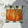 thumbnail image 2 of PHYHOO Fall Pillow Covers  Fall Decorations Autumn Pillow Covers Buffalo Plaid Pumpkin Pillow Covers Holiday Rustic Linen Fall Pillow Case for Sofa Couch, 2 of 5