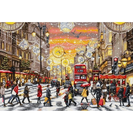UPC: 4840746064623 | Christmas Shopping BU5007L Counted Cross-Stitch Kit