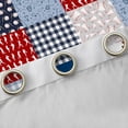 thumbnail image 4 of Feelyou Baseball Sport Curtains Pack of 2 (42x84 Each), Blue Red Curtains Blackout, 4 of 6