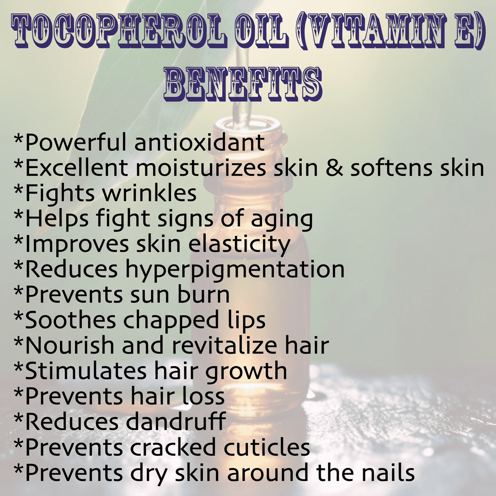 Tocopherol T-50 Vitamin E Oil Anti-Aging Body H&B Oils Center Co. 24 oz