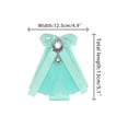 thumbnail image 2 of INSPIRAR CHIC Accesorios de pajarita de broche para mujer con cristal y cinta de perlas, pajarita azul aqua, talla única, 2 of 4