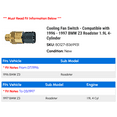 thumbnail image 2 of Cooling Fan Switch - Compatible with 1996 - 1997 BMW Z3 Roadster 1.9L 4-Cylinder, 2 of 2