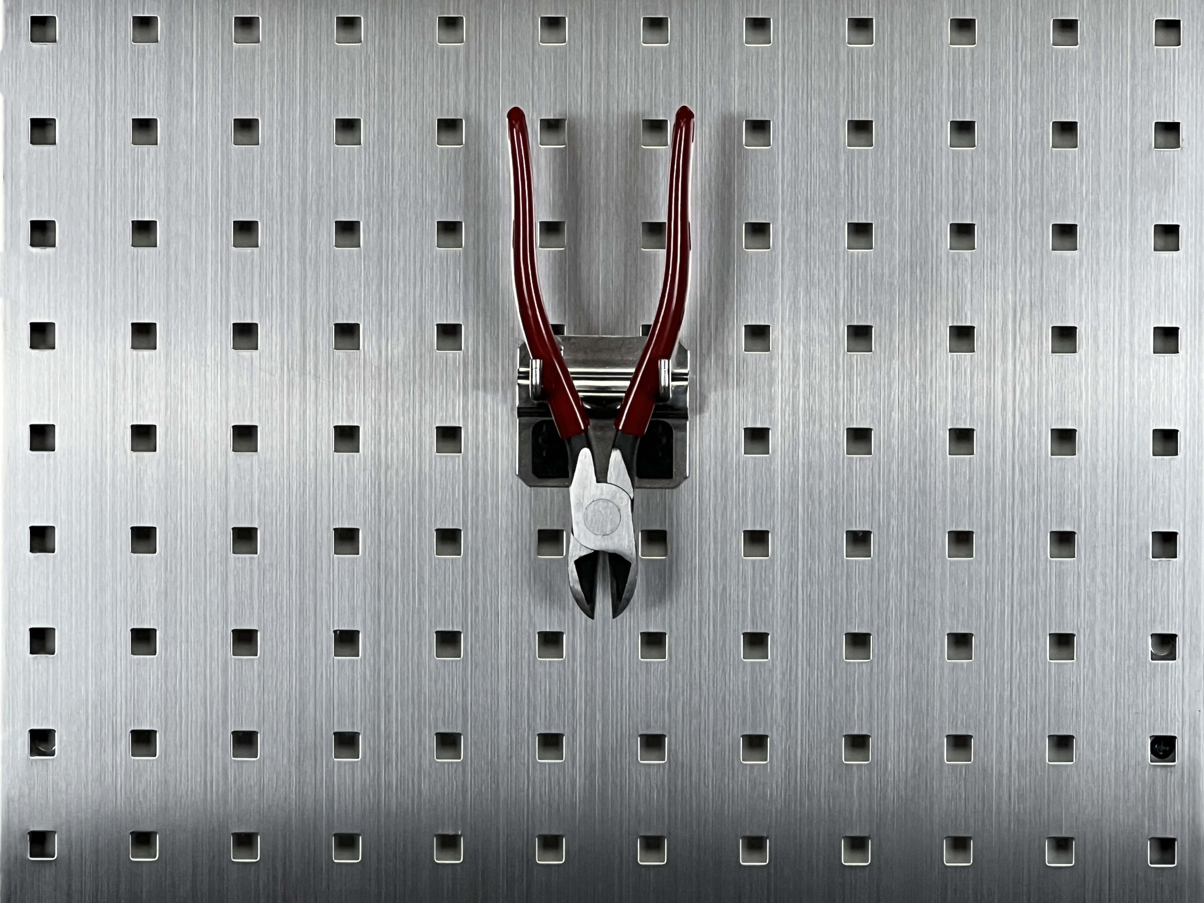 Triton Products® 1 In. Double Rod 90 Degree Bend 3/16 In. Dia. Stainless Steel Pegboard Hook for Stainless Steel LocBoard, 3 Pack