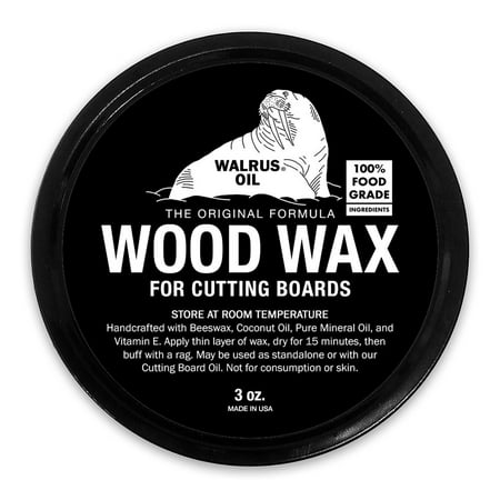 Wood Wax for Cutting Boards by Walrus Oil, 3oz