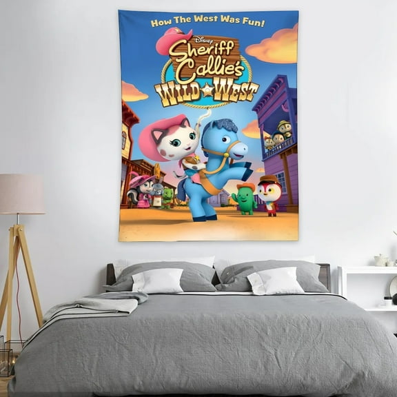 Sheriff Callie's Wild West Tapestry Wall Hanging Decor for Bedroom Wall Art Funny Home Decoration 30x40in