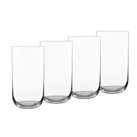 Luigi Bormioli Sublime 20 oz Beverage Glasses, 4 Count (Pack of 1), Clear
