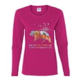 thumbnail image 2 of Wild Bobby, And Into The Forest I Go To Lose My Mind, Animal Lover, Women Graphic Long Sleeve Tee, Fuschia, XX-Large, 2 of 4
