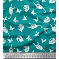 thumbnail image 1 of Soimoi Cotton Duck Fabric Bird & Cat Animal Fabric Prints by Yard 42 Inch Wide, 1 of 1