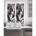 thumbnail image 2 of Window Privacy Film Navy Blue Marble Stained Glass Window Film Decorative Sun Block Window Cover Abstract Art Stone Window Clings Static Adhesive Sticker for Bathroom 17.7"x39.3", 2 of 6