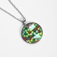thumbnail image 4 of Tennis Glass Design Circular Pendant Necklace - Stunning Jewelry for All Occasions, 4 of 5