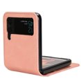thumbnail image 6 of Feishell for Samsung Galaxy Z Flip4 Case,Galaxy Z Flip4 Luxury PU Leather Folding Protective Phone Case with ID Credit Card Slots Pocket Shockproof Protective Shell Cover,Pink, 6 of 7