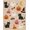 Beige, Pattern 7, variant on Design&I 8'x10' Washable Area Rug Beige Orange Whimsical Halloween Themed Design Charming Autumn Motifs with Playful Cats for Dining Room, Large Office, Lounge, Snag-Free