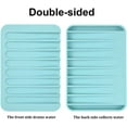 thumbnail image 4 of Ludlz Bathroom Soap Dishes Dish Holder Stand Saver Tray Case for Shower-Silicone Rubber Drainer Dishes for Sponge Scrubber Bathroom Kitchen Sink-Dishwasher Safe-Drains Water, 4 of 7