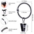 thumbnail image 5 of 42 Pack Openable Curtain Rings with Clips, 1 Inch Interior Diameter, 5 of 5