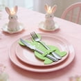 thumbnail image 4 of dajkiuy 4Pcs Easter Bunny Cutlery Pouch Set, Rabbit Silverware Holders, Cutlery Storage Bags, Festive Table Decor, Holiday Table Supplies, Easter Dinnerware Accessories, Spring Party Favors, 4 of 6