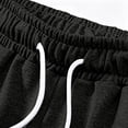 thumbnail image 2 of TKKCS Mens Cotton Cargo Shorts- Casual Loose Fit Summer Outdoor Elastic Wasit Breathable Drawstring Shorts With Multi Pockets Black Size XL, 2 of 9