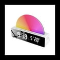 thumbnail image 2 of Despertador de Amanecer, Simulador de Amanecer con Luz de Despertador, LáMpara de Sol de Noche, Luz Multicolor con Cargador USB, Blanco, 2 of 10