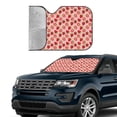thumbnail image 2 of Yiaed Strawberries Print Car Windshield Sunshade Front Auto Car Front Window Sun Shade Foldable Sun Visor Shield Cover Auto Accessories for Sedan SUV Truck-Medium, 2 of 5