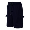 thumbnail image 4 of Tungbrin Men's 10 Inch Cargo Shorts Drawstring Elastic Waist Hiking Work Shorts Athletic Quick Dry Shorts with Multi Pockets, 4 of 8