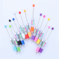 thumbnail image 2 of 13Pcs Plastic Beadable Pen Bead Pen Bulk Shaft Ink Ballpoint Pens DIY Pens for DIY Making Gift Office Supplies, 2 of 8