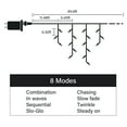 thumbnail image 3 of 678LED Christmas Lights Outdoor, 66FT 8 Modes Icicle Lights for Outside 145 Drops Waterproof Icicle String Lights Plug in Connectable Hanging Lights for Outdoor Roof Indoor House Decor,Warm, 3 of 7