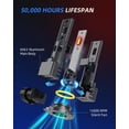 thumbnail image 2 of 2 bombillas RCJ 9005 HB3, 100 W, 3000 LM, 6000 K, luz blanca fría, 2 of 7