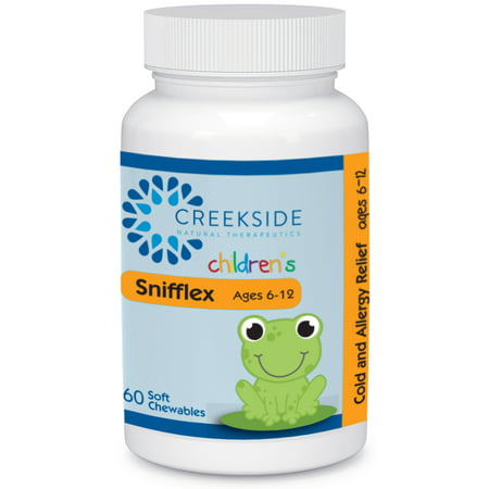 Snifflex 6-12-All Natural Cold & Allergy Relief for Children Ages 6-12; Quercetin and Bromelain-100%