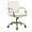 White, variant on YJETYH Ergonomic Office Chair - Green Leather Desk Chair, 23.62"D×19.68"W×40.55"H, 360° Swivel Adjustable Height for Home Office Study​