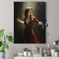 thumbnail image 4 of Flamenco Dancer Portrait Oil Painting Canvas Wall Art for Living Room Bedroom Dining Room Office Hallway Decor, 4 of 8