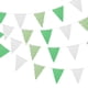 thumbnail image 1 of Banderín a Cuadros Verde y Blanco Uxcell, 36 PCS Banderas Triangulares para Decoración de Cumpleaños y Bodas al Aire Libre, 1 of 6