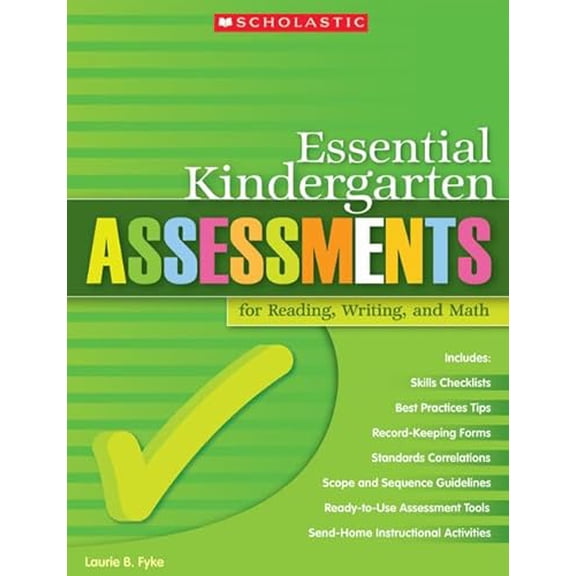Pre-Owned Essential Kindergarten Assessments for Reading, Writing, and Math, 9780439529785, 0439529786, Paperback,