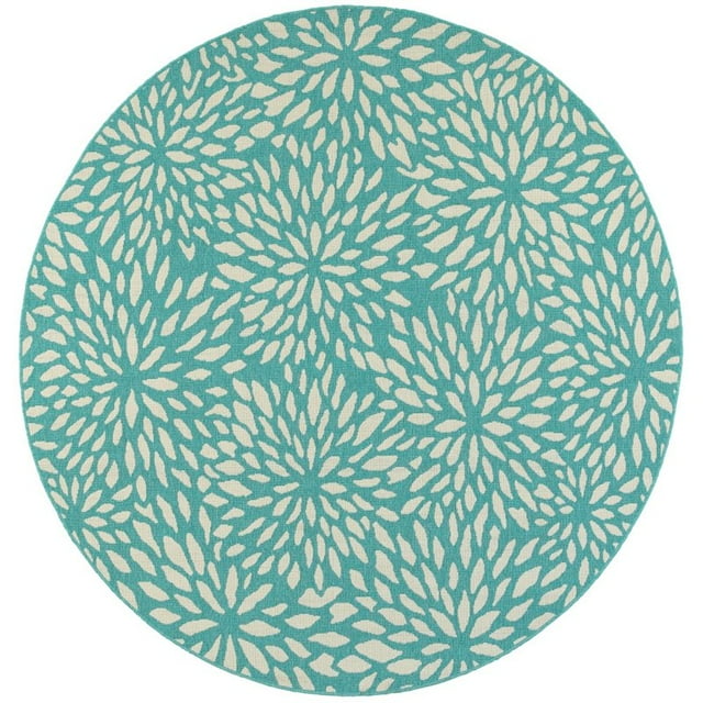 Oriental Weavers Méridien 7'10" Rond Tapis Tissé à la Machine en Bleu