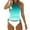 Green, variant on Sngxgn Womens Scoop Neck Racerback High Waisted Bikini Sets Two Piece Swimsuit Tummy Control Bathing Suit(Mint Green,M)