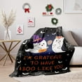 thumbnail image 3 of Halloween Blanket for Women Men, Fall Blanket for Boyfriend Husband, Halloween Boo Basket Couple Blanket, Cute Halloween Blankets Fuzzy Cozy Blankets Halloween Decorations Blankets, 60x80, 3 of 6
